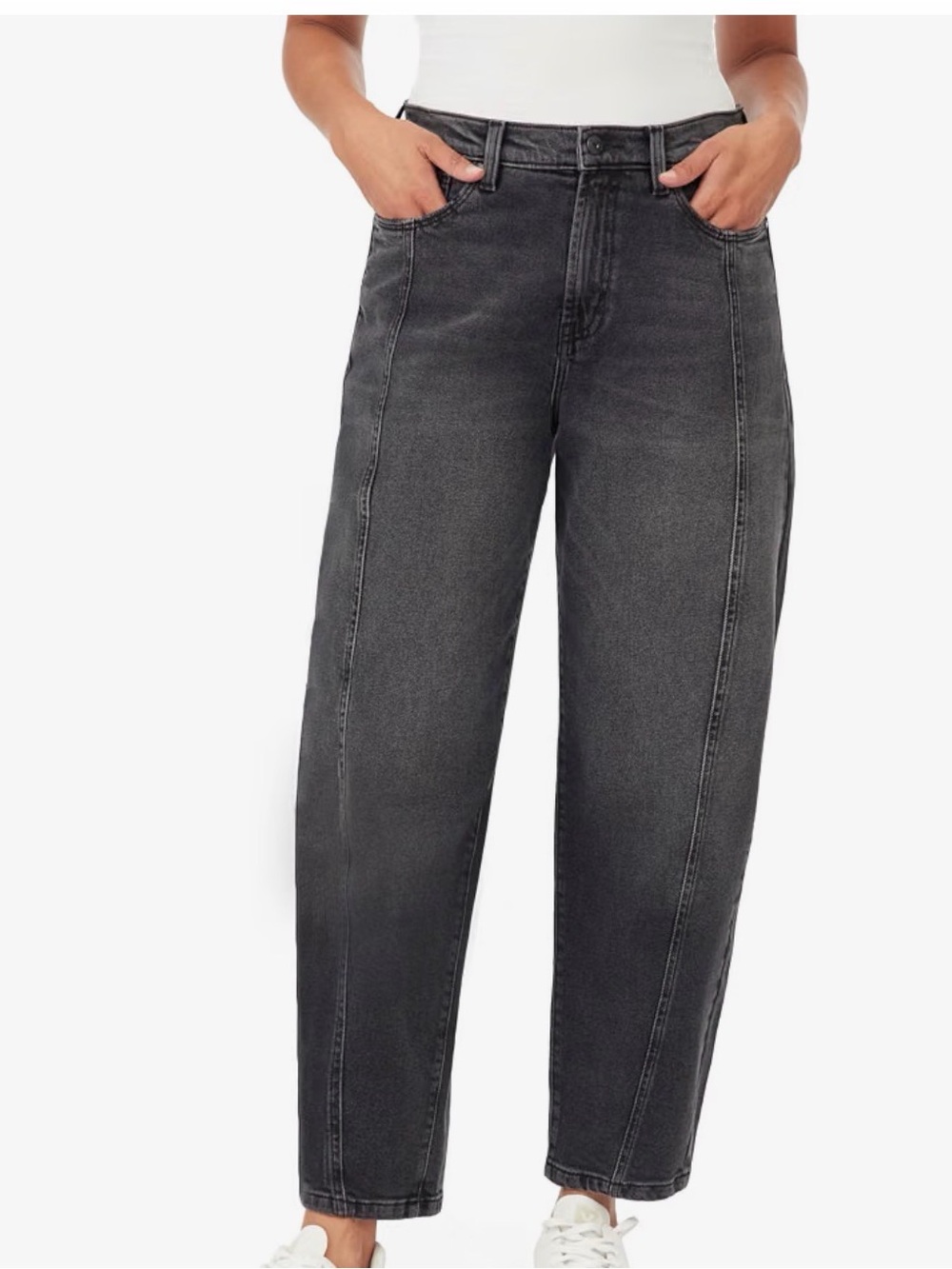 Kensie High-Rise Jeans - Washed Black